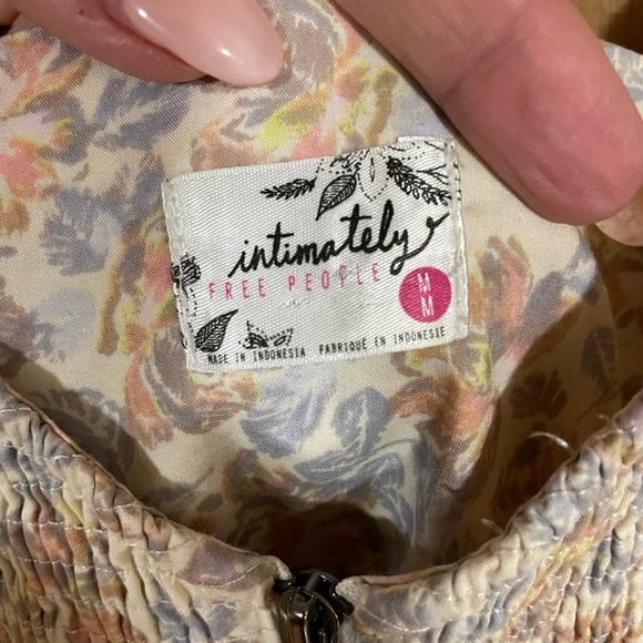 FREE PEOPLE- bodycon milkmaid style mini dress - Picture 3 of 3